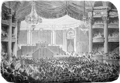 Le Grand Théâtre de Bordeaux où a siégé provisoirement l'Assemblée nationale en février 1871