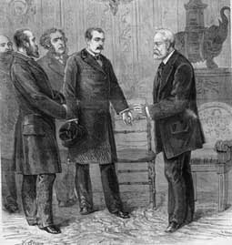 Georges Clemenceau, président du conseil municipal de Paris, annonçant à Victor Hugo qu'il est nommé délégué sénatorial