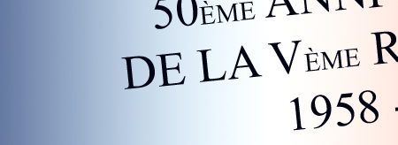 50i�me anniversaire de la cinqui�me R�publique