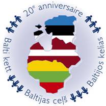 illustration : logo du 20e anniversaire de la voie balte