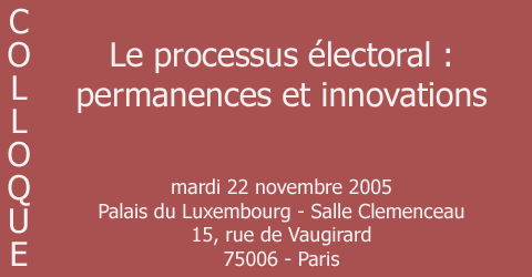 Illustration :colloque processus �lectoral