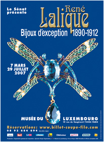 affiche de l'exposition de ren� Lalique, 