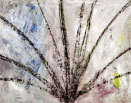 Illustration : La musique des branches, Fusain, huile et pigments sur toile- 100 x 81 cm-2006-2007 � area