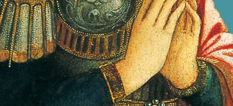 Filippo Lippi avec la collaboration de Domenico di Zanobi - La Nativit� avec saint Georges et saint Vincent Ferrer Museo Civico, Prato � Archivio Museo Civico di Prato