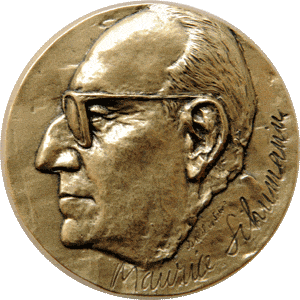 Médaille de Maurice Schumann - Siège 91 - Hémicycle du Sénat
