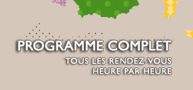 Programme complet : tous les rendez-vous heure par heure