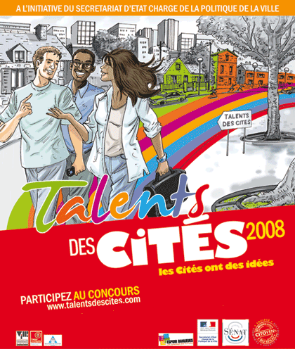 Talents des Cit�s 2008 : c�r�monie de reprise des prix en pr�sence de Mme Fadela Amara et M. G�rard Larcher