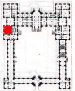 Plan du rez-de-chaussée (Archives de la DAPJ)