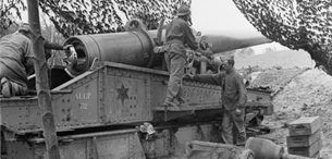 ECPAD - SPA 17 BO 898 - Près de Beaurieux, manoeuvre d'une pièce de 240 mm camouflée. - 26/06/1917 - Boulay, Maurice