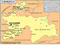 Carte du Tadjikistan