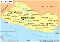Carte du Salvador