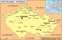 Carte de la République tchèque