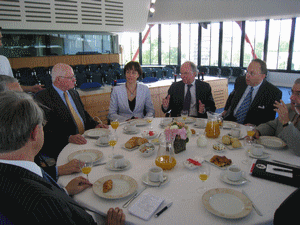 Petit déjeuner de travail à la Cour européenne des droits de l'homme