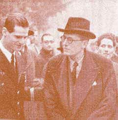 Maurice Schumann (à droite) en 1945