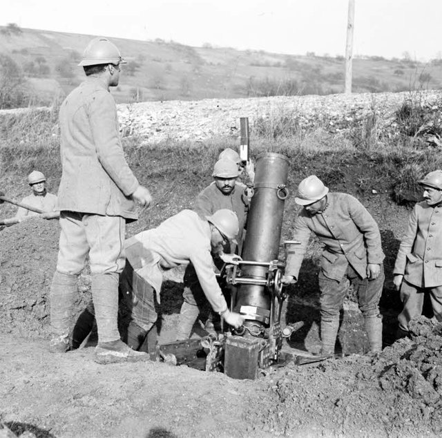 ECPAD - SPA 3 J 170 - Verdun. Exercices de canon de tranchées. - 03/02/1916 - Dangereux, Georges