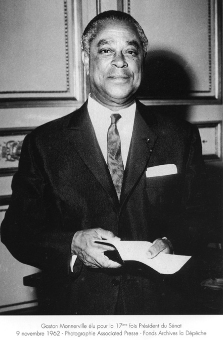 Gaston Monnerville,  President du Senat de la Veme Republique