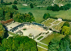 Château de sassy, vue aérienne