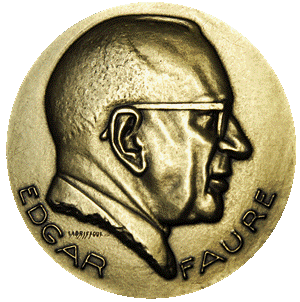 Médaille d'Edgar Faure