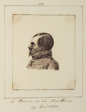 Joseph-Napoléon (1803-1857). Portrait extrait de l'Album de MM. les Pairs de France, par le comte de Noë.