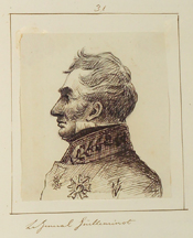 Armand Charles GUILLEMINOT (1774-1840). Portrait extrait de l'Album de MM. les Pairs de France, par le comte de Noë.