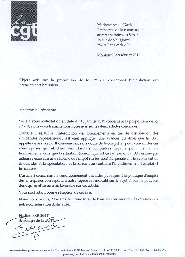 exemple lettre de licenciement suisse