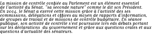 Introduction : le contr&ocirc;le au quotidien