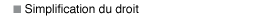 Lien : Simplification du droit