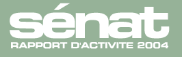 Logo : Sénat rapport d'activité 2004"