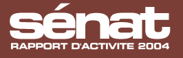 Logo : Sénat rapport d'activité 2004"
