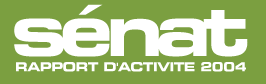 Logo : Sénat rapport d'activité 2004"