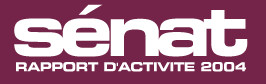 Logo : Sénat rapport d'activité 2004"