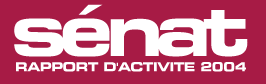 Logo : Sénat rapport d'activité 2004"