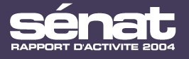 Logo : Sénat rapport d'activité 2004"