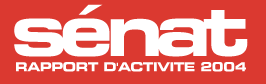Logo : Sénat rapport d'activité 2004"
