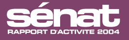 Logo : S&eacute;nat rapport d'activit&eacute; 2004"