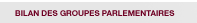 Lien : bilan des groupes parlementaires