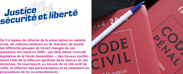 Titre Justice sécurité et liberté