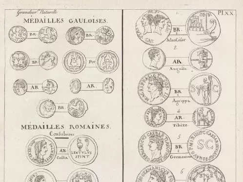 Antiquités gauloises et romaines © BNF