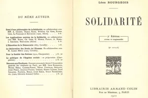 Solidarité, ouvrage de L.Bourgeois, édition 1912  Bibliothèque du Sénat AA013965