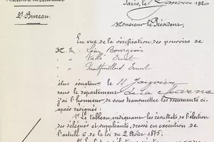 Élections sénatoriales, département de la Marne, janvier 1920 - Rapport d'élection.  Archives du Sénat 66 S 103