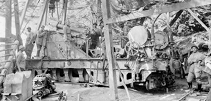 ECPAD - SPA 26 L 1291 - Près de Vienne-le-Château (Marne). Canon ALGP de 240 mm en batterie camouflée. - 25/07/1916 - Samama-Chikli, Albert