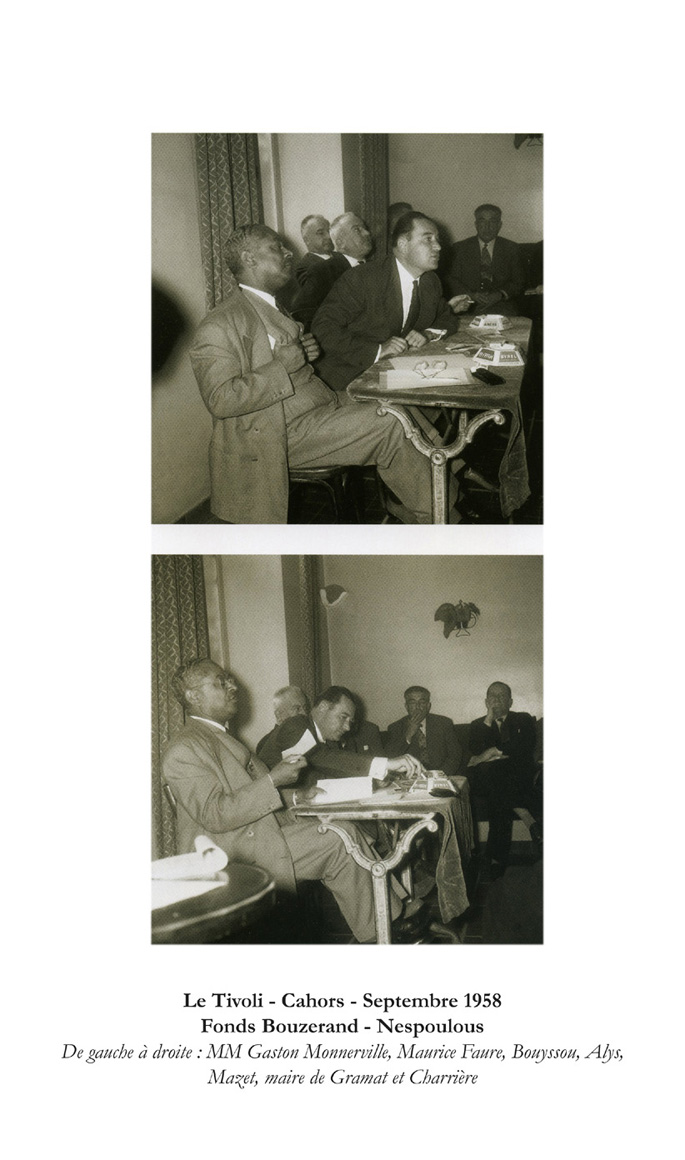 Gaston Monnerville, President du Senat de la Veme Republique