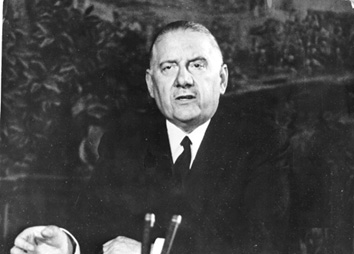 Allocution télévisée le 28 avril 1969 