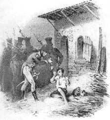 Pour une montre en argent, un jeune garçon corse livre aux policiers un proscrit réfugié dans la maison de son père.