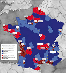 Les rues Émile Combes en France à l’heure actuelle.