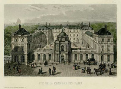 Figure 36 : TESTARD et APPERT, Vue de la chambre des pairs, Bibliothèque du Sénat, GR 015.
