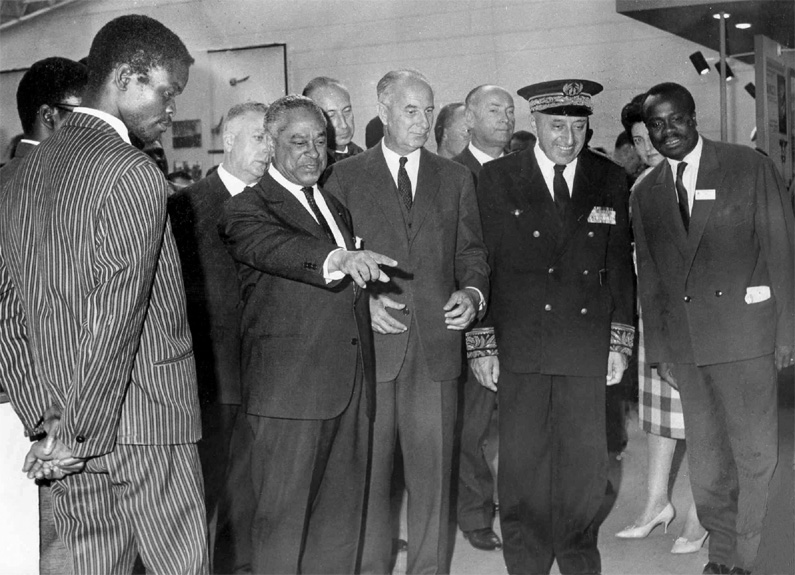 Gaston Monnerville,  President du Senat de la Veme Republique