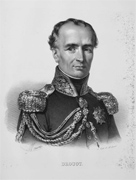 Antoine DROUOT (1774-1847). Portrait extrait de L'iconographie de contemporains et fac-similé d'écritures, par F. S. Delpech (1832).