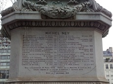 Piédestal face de derrière : états de service