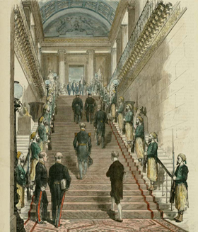 L'escalier d'honneur du Sénat